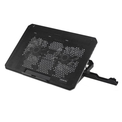 CP252 Adjustable Angle Notebook Cooler Stand Dual Fan Laptop Cooling Pad, CP252