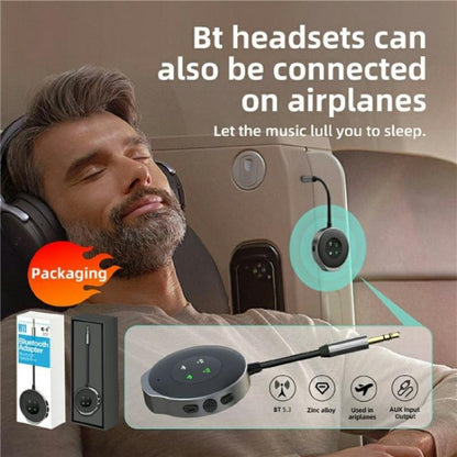 W11 Wireless Music Streaming Audio Adapter 2-in-1 Car Bluetooth 5.3 Transmitter Receiver, W11