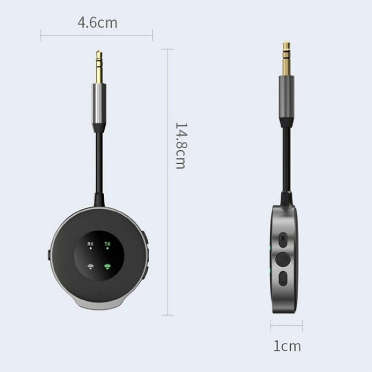W11 Wireless Music Streaming Audio Adapter 2-in-1 Car Bluetooth 5.3 Transmitter Receiver, W11