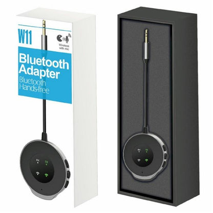 W11 Wireless Music Streaming Audio Adapter 2-in-1 Car Bluetooth 5.3 Transmitter Receiver, W11