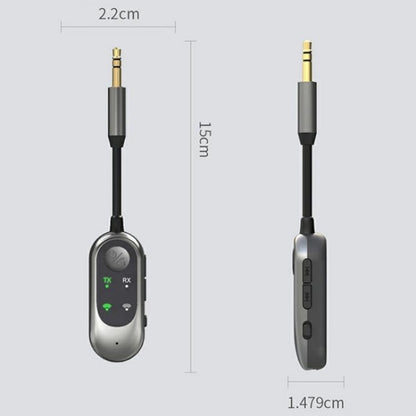 W10 Car Stereo Wireless Connection Audio Adapter 2 in 1 Car Bluetooth 5.3 Receiver Transmitter, W10