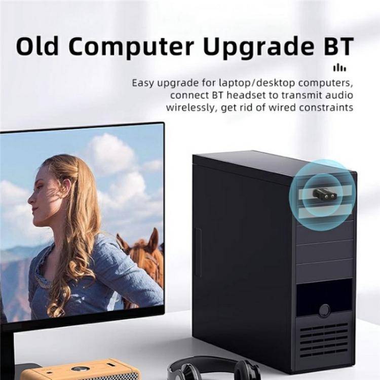 W15 Bluetooth 5.3 AUX Adapter USB Dongle 2 In 1 Car Audio Transmitter Receiver, W15