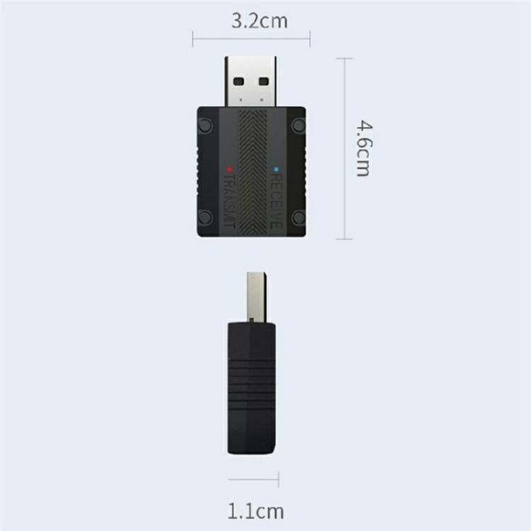 W15 Bluetooth 5.3 AUX Adapter USB Dongle 2 In 1 Car Audio Transmitter Receiver, W15