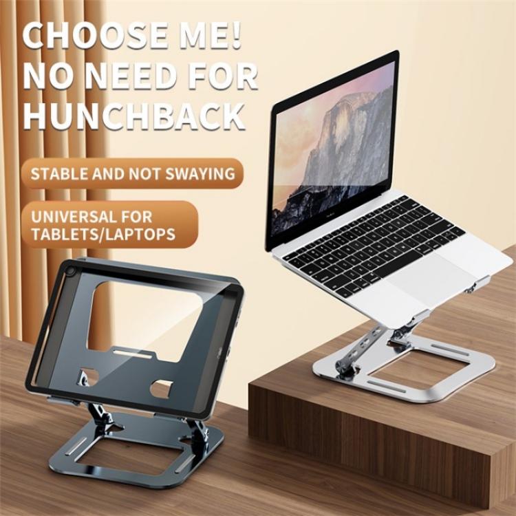 J30 Portable Desktop Adjustable Foldable Alloy Steel Laptop Cooling Stand, J30