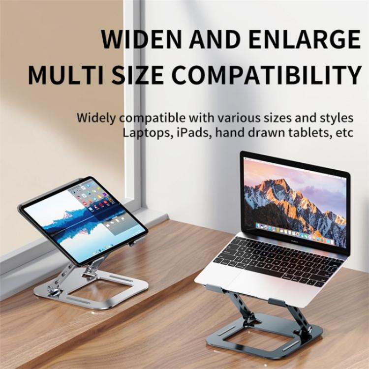 J30 Portable Desktop Adjustable Foldable Alloy Steel Laptop Cooling Stand, J30
