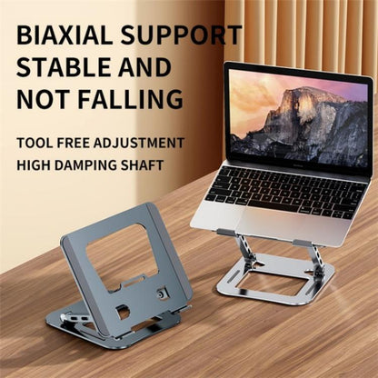 J30 Portable Desktop Adjustable Foldable Alloy Steel Laptop Cooling Stand, J30