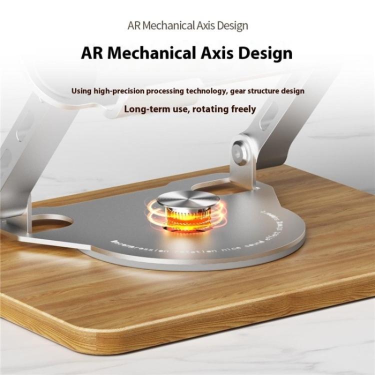J31 Foldable 360-Degree Rotating Laptop Metal Wood Cooling Stand, J31