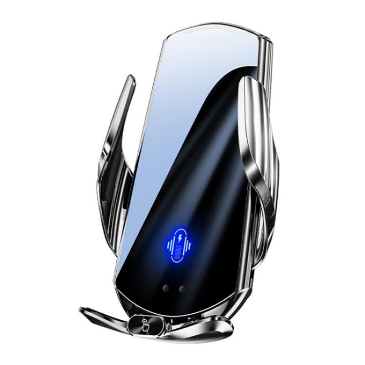 Q15 Car Vehicle Navigation Phone Holder Car Air Vent Mount Magnetic Wireless Charging Stand, Q15 Black, Q15 Silver