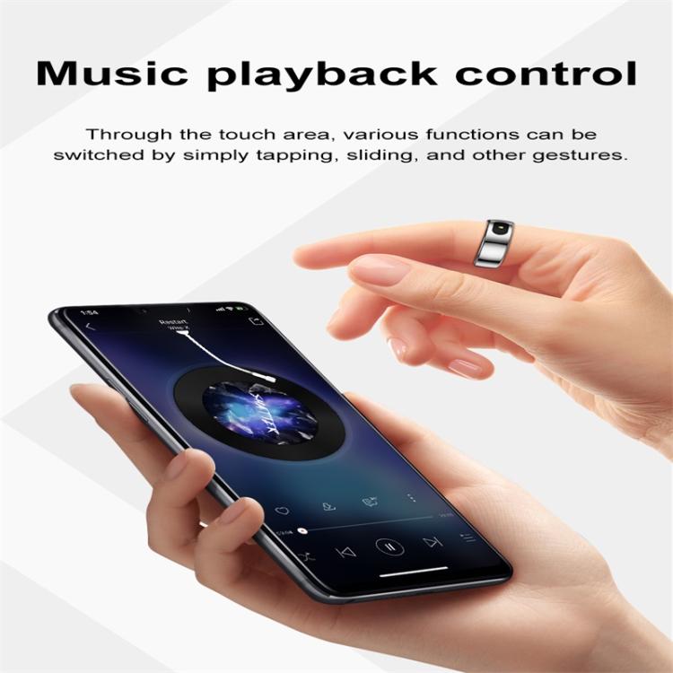 R08 SIZE 9 Smart Ring, Support Heart Rate / Blood Oxygen / Sleep / Multiple Sports Modes