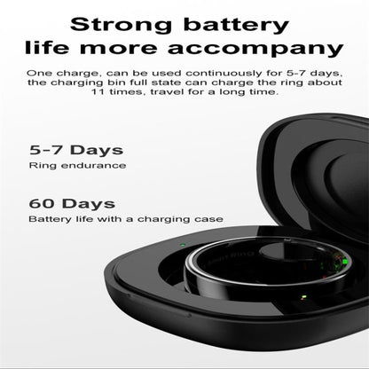 R08 SIZE 9 Smart Ring, Support Heart Rate / Blood Oxygen / Sleep / Multiple Sports Modes