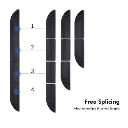 JUNSUNMAY For Ecovacs / iRobot / Mijia / Dreame Sweeping Robot Universal Silicone Threshold Bars Ramp Mat