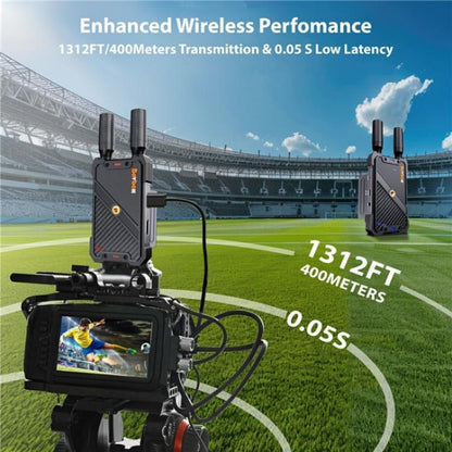 BOVBOX 082 1080P H.265 Low Latency 400m Transmitter Receiver HDMI Wireless Extender, US Plug, UK Plug, EU Plug, AU Plug
