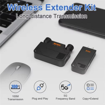 BOVBOX 091-HD Conference Use 100M Wireless WiFi HDMI Extender Video Transmitter Receiver, US Plug, UK Plug, EU Plug, AU Plug