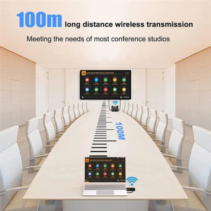 BOVBOX 091-HD Conference Use 100M Wireless WiFi HDMI Extender Video Transmitter Receiver, US Plug, UK Plug, EU Plug, AU Plug