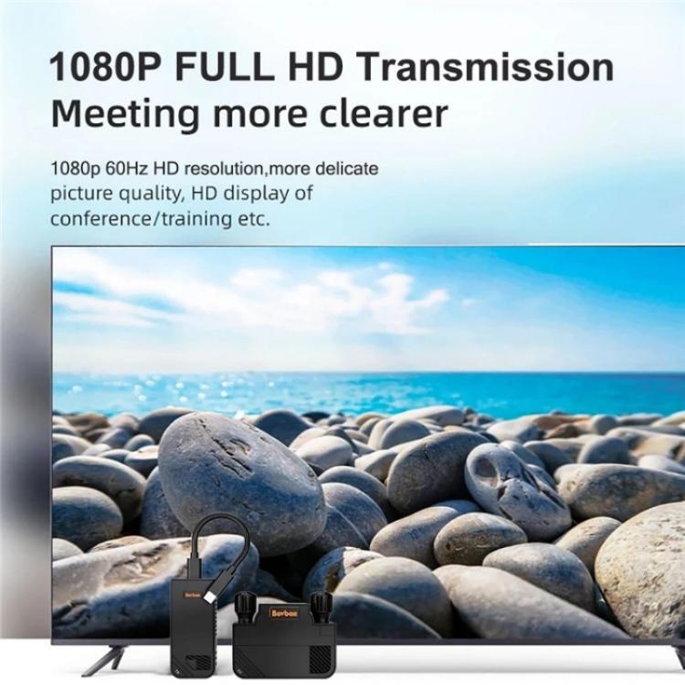 BOVBOX 091-TC For Phone Projector USB C Wireless Transmitter And Receiver Video Extender, US Plug, UK Plug, EU Plug, AU Plug