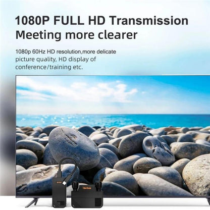 BOVBOX 091-TC For Phone Projector USB C Wireless Transmitter And Receiver Video Extender, US Plug, UK Plug, EU Plug, AU Plug