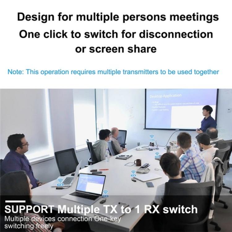 BOVBOX 091-TC For Phone Projector USB C Wireless Transmitter And Receiver Video Extender, US Plug, UK Plug, EU Plug, AU Plug
