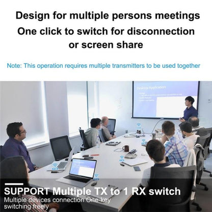 BOVBOX 091-TC For Phone Projector USB C Wireless Transmitter And Receiver Video Extender, US Plug, UK Plug, EU Plug, AU Plug