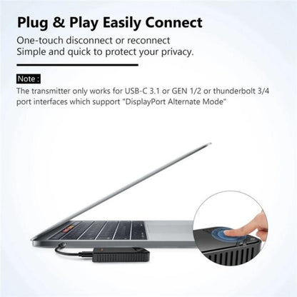 BOVBOX 091-TC For Phone Projector USB C Wireless Transmitter And Receiver Video Extender, US Plug, UK Plug, EU Plug, AU Plug