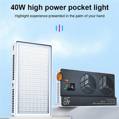 PB40R Video Live Streaming Portable RGB LED Video Light Pocket Photography Fill Light, PB40R