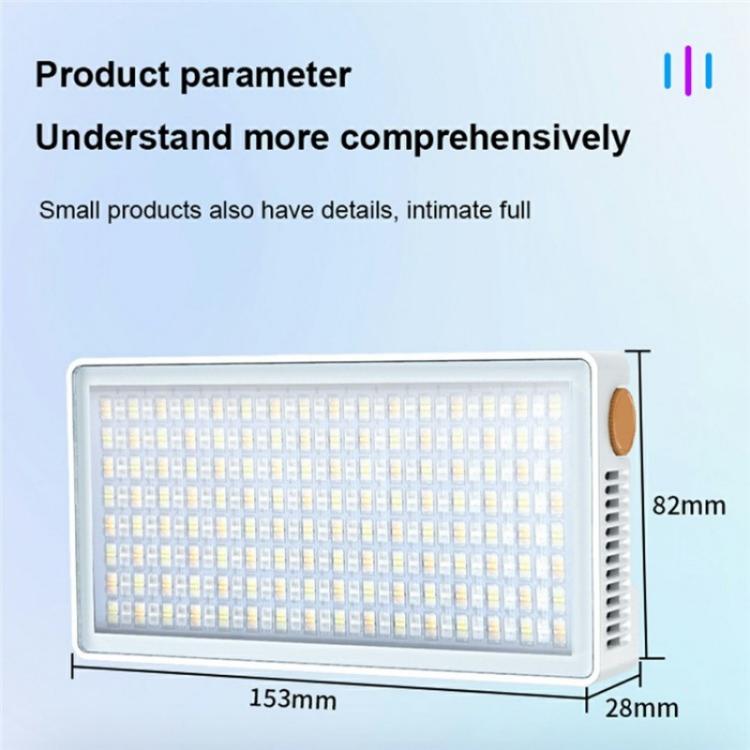 PB40R Video Live Streaming Portable RGB LED Video Light Pocket Photography Fill Light, PB40R