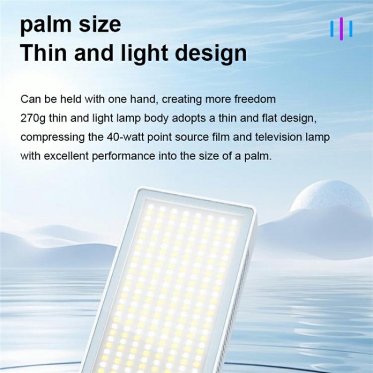 PB40R Video Live Streaming Portable RGB LED Video Light Pocket Photography Fill Light, PB40R