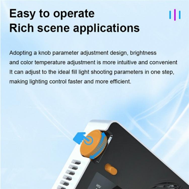 PB40R Video Live Streaming Portable RGB LED Video Light Pocket Photography Fill Light, PB40R