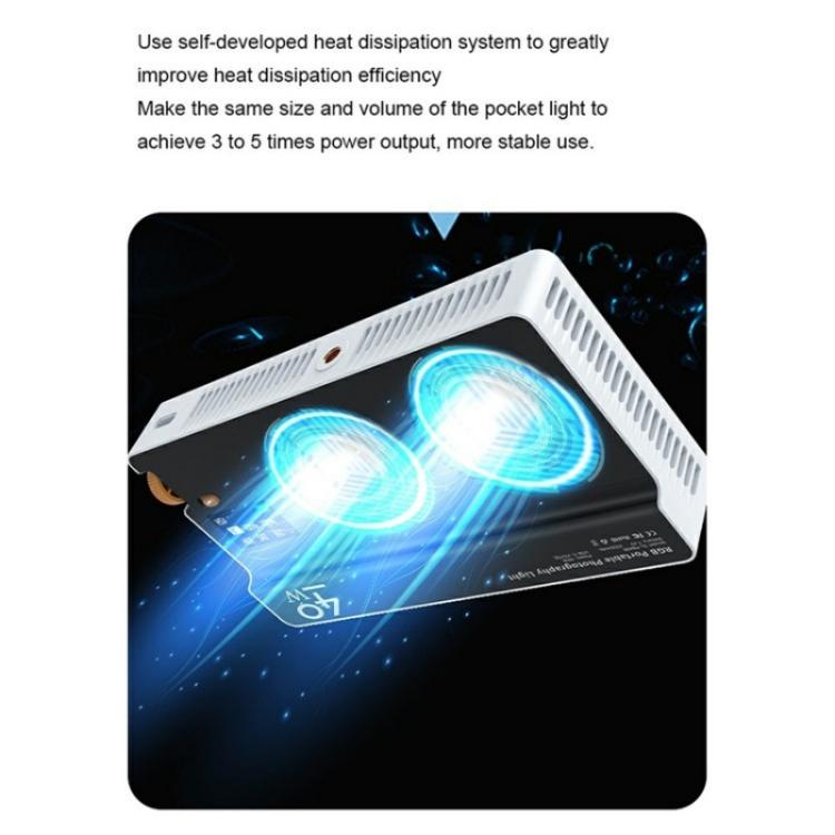 PB40R Video Live Streaming Portable RGB LED Video Light Pocket Photography Fill Light, PB40R