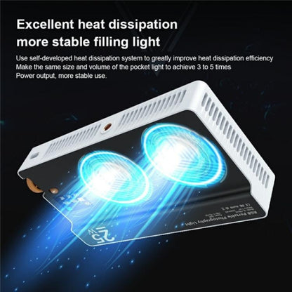 PB25R Live Streaming Portable Video Conference RGB LED Light Photography Pocket Fill Light