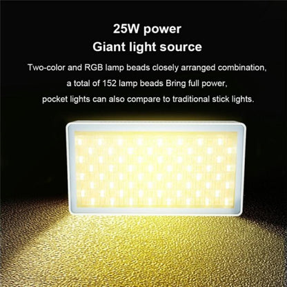 PB25R Live Streaming Portable Video Conference RGB LED Light Photography Pocket Fill Light