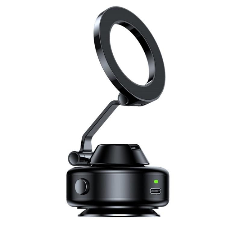 X98 Magnetic Vacuum Suction Electric Absorption Cellphone Stand Desktop Car Phone Holder, X98 (Silver), X98