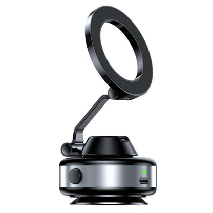 X98 Magnetic Vacuum Suction Electric Absorption Cellphone Stand Desktop Car Phone Holder, X98 (Silver), X98