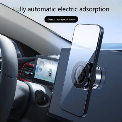 X98 Magnetic Vacuum Suction Electric Absorption Cellphone Stand Desktop Car Phone Holder, X98 (Silver), X98
