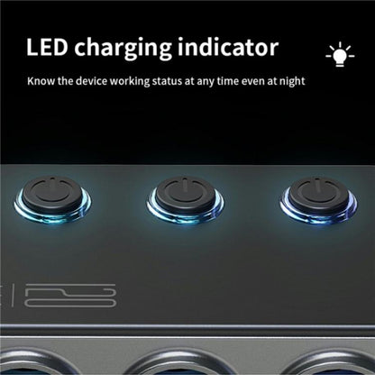 GC06 Voltage Display Cigarette Lighter Adapter Car Charger High Power Fast Charging, GC06