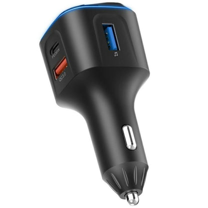 BC80 Hands-Free Calling Voltage Display Adapter Car Charger Bluetooth-Compatible MP3 Player, BC80