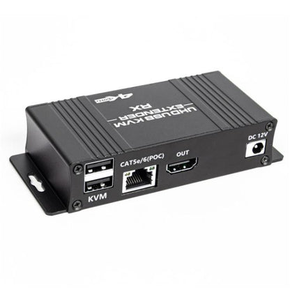 D5-1 / D6-1 80m Cat6 / 5e Network Cable Extender Computer Control HDMI KVM Extender, US Plug, EU Plug