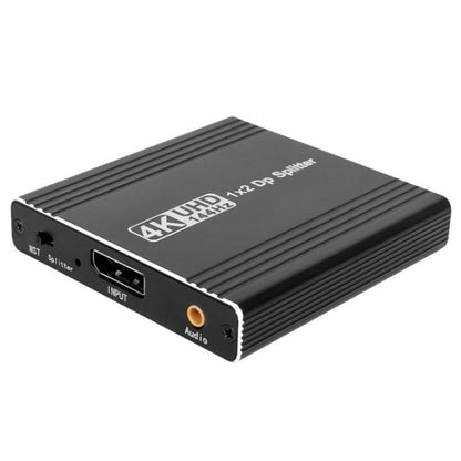 FD 1X2 4K 144HZ Audio Extractor Splitter DisplayPort 1.4 to Dual DisplayPort MST Hub, US Plug
