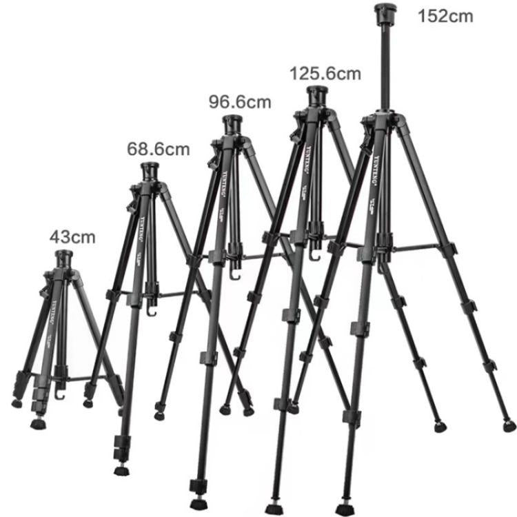 YUNTENG VCT-6680 Travel Tripod Telescopic 152CM Camera Mount Phone Tripod, VCT-6680