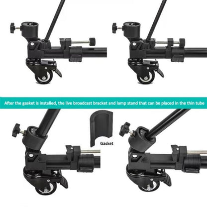 YUNTENG 900L DV Camera Photography Tripod Base Stand Universal Folding 3 Wheels Pulley, 900L