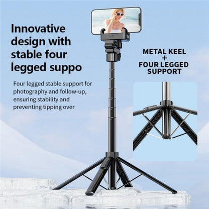 C16 Smart Bluetooth Remote Control Shooting Stand AI Auto-Tracking Selfie Stick, C16