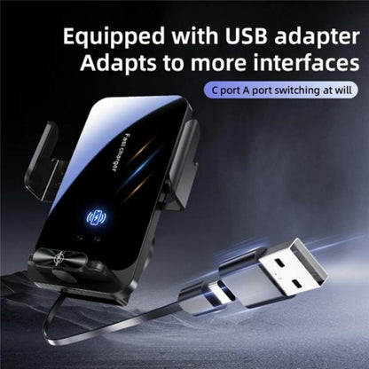 SD06 Car Air Vent Mount Anti Shake Automatic Clamping Wireless Charging Phone Stand, SD06
