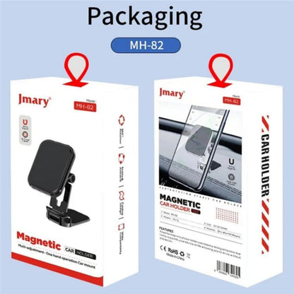 JMARY MH-82 Car Dashboard Zinc Alloy Foldable Magnetic Phone Holder, MH-82