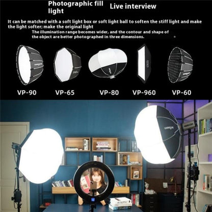 VILTROX Ninja 10 5600K Professional Photography Studio Fill Light 120W LED Video Light, US Plug, UK Plug, EU Plug