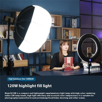 VILTROX Ninja 10B 2800-6800K Photography Studio Streaming Fill Light 120W LED Video Light, US Plug, UK Plug, EU Plug