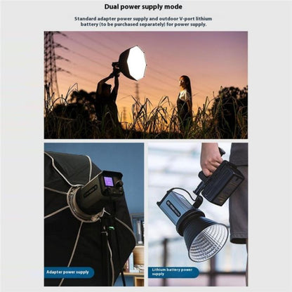 VILTROX Ninja 10B 2800-6800K Photography Studio Streaming Fill Light 120W LED Video Light, US Plug, UK Plug, EU Plug