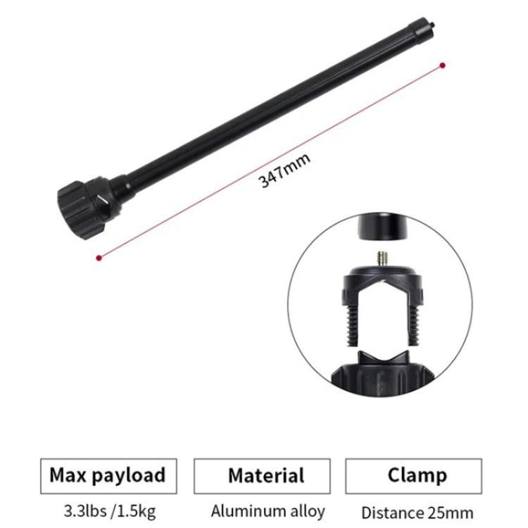 JMARY MT-21 Aluminum Alloy Tripod Extension Rod Desktop Livestream Shooting Arm, MT-21
