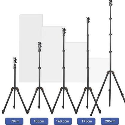 YUNTENG VCT-5228 Photography Live Streaming Aluminum Alloy Extendable Tripod, VCT-5228