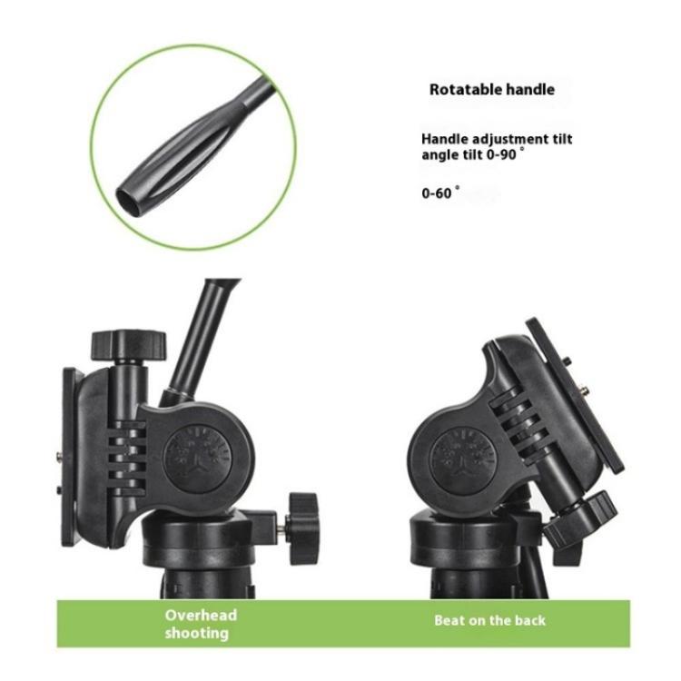 YUNTENG 638 Aluminum Alloy Extendable Stand Phone Holder Camera Tripod Monopod, 638