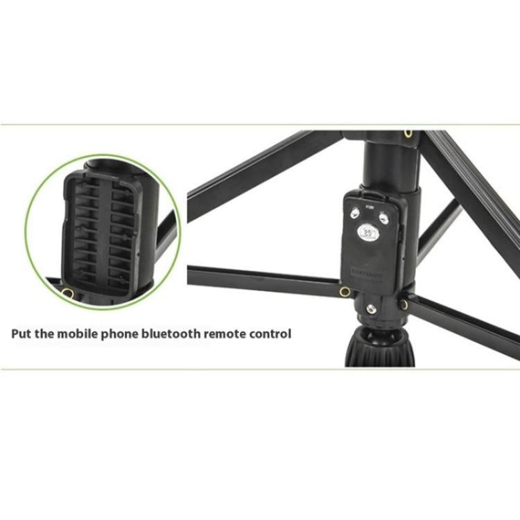 YUNTENG 638 Aluminum Alloy Extendable Stand Phone Holder Camera Tripod Monopod, 638