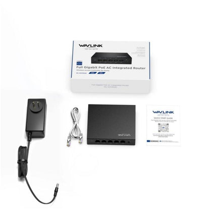 WAVLINK WN701AE IEEE 802.3AF / AT Auto-Discovery Centralized AP Management Poe Switch, US Plug, UK Plug, EU Plug, AU Plug